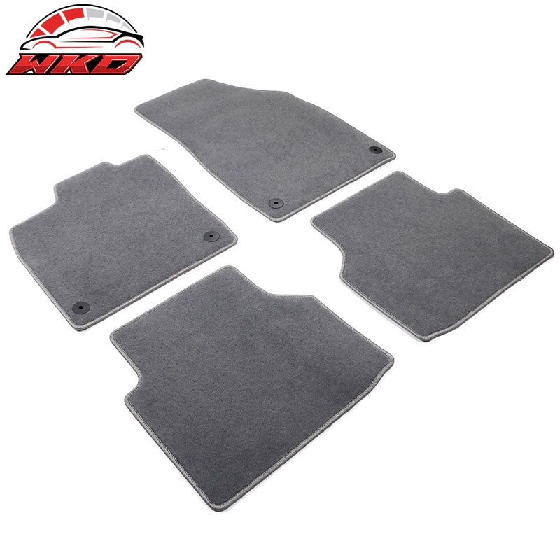 Fits 21-26 Volkswagen ID.4 4DR Front & Rear Floor Mats Carpet Nylon 4PCS - Gray