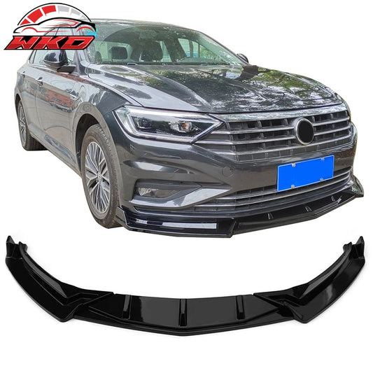 Wholesale 19-21 Volkswagen Jetta IKON V1 Front Bumper Lip Chin Spoiler Gloss Black PP - Wikond Auto