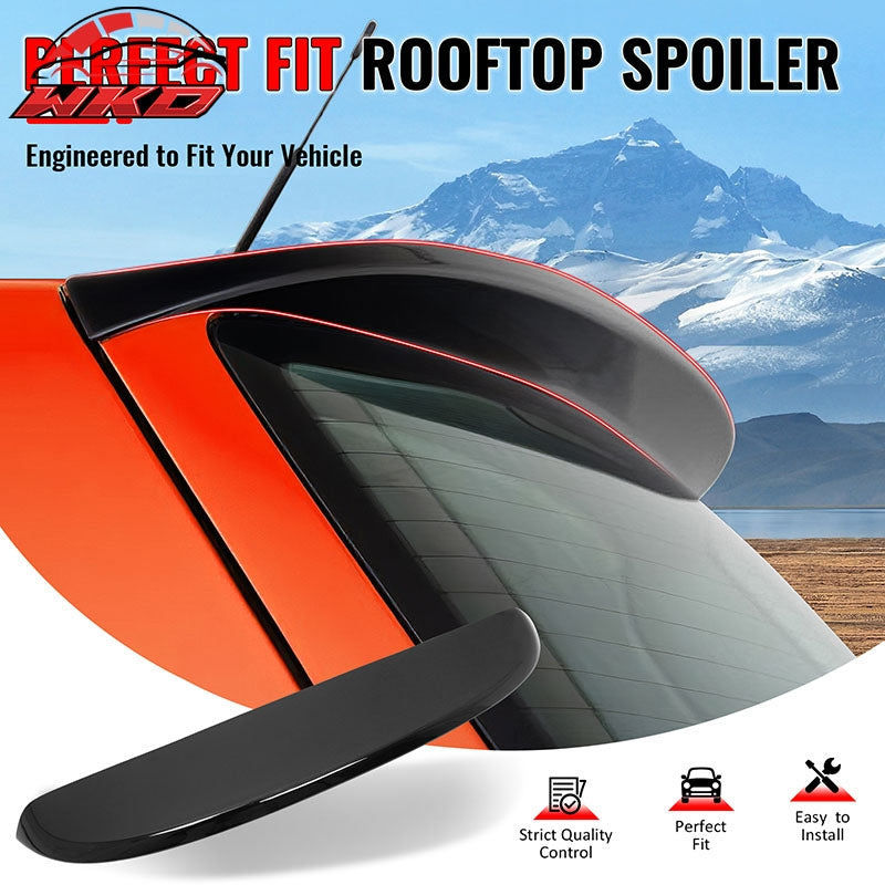 Fits 99-06 Volkswagen MK4 Golf ES Style Gloss Black Rear Roof Spoiler Lip ABS