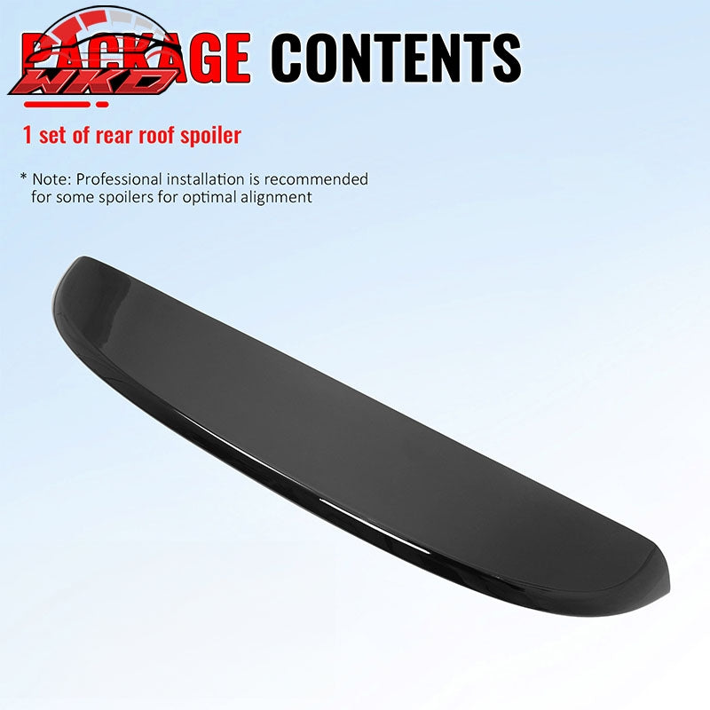 Fits 99-06 Volkswagen MK4 Golf ES Style Gloss Black Rear Roof Spoiler Lip ABS