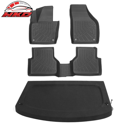 Wholesale For 09-17 Volkswagen Tiguan 18 Tiguan Limited TPE Floor Mats Carpet +Cargo Cover - Wikond Auto