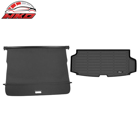 Wholesale 16-26 Volvo XC90 3D Molded TPE Rear Trunk Mat Cargo Liner Pad + Cargo Cover - Wikond Auto