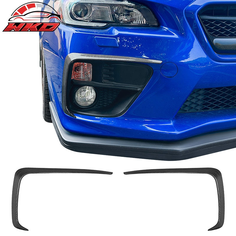 Wholesale For 15-17 WRX STI IKON Front Bumper Side Splitter Canards ABS Carbon Fiber Print