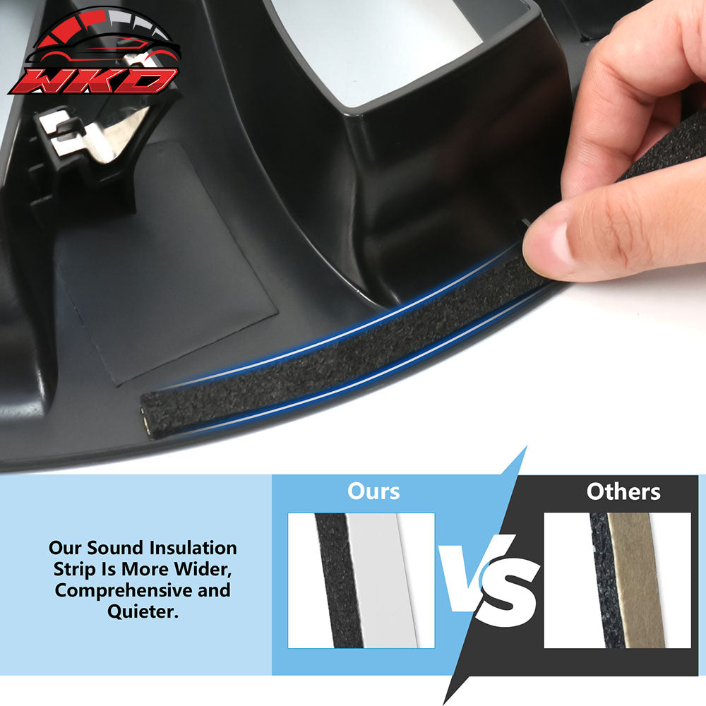 Fits 20-24 Tesla Model Y 20'' V1 Style Wheel Covers Hubcaps Rim Matte Black 4PCS