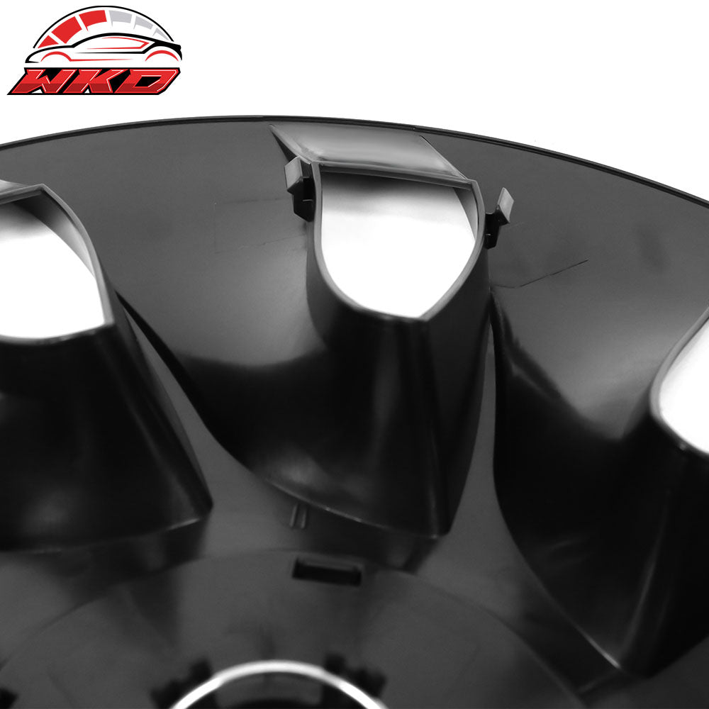 Fits 20-24 Tesla Model Y 20'' V1 Style Wheel Covers Hubcaps Rim Matte Black 4PCS