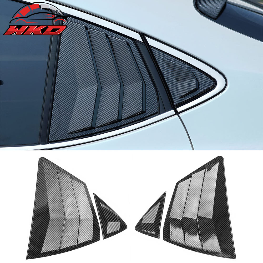 Fits 25-26 Toyota Camry IKON Style Window Louvers Covers Carbon Fiber Paint ABS