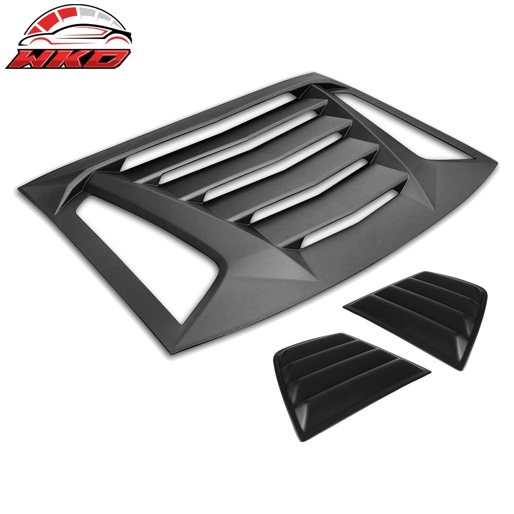 11-23 Dodge Charger V2 Style Rear Window Louver with Side Quarter Scoop | Wholesale - Wikond Auto