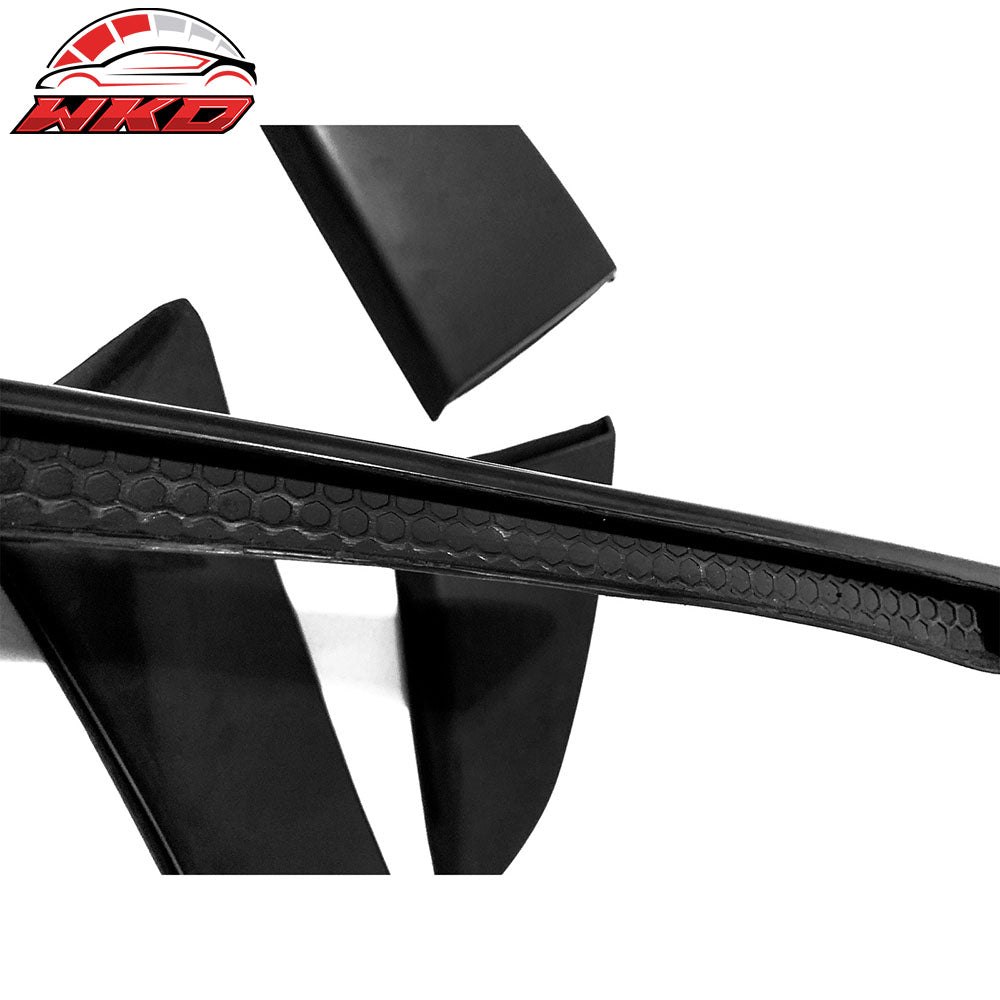 Fits 15-19 Ford Mustang Quarter Window Louvers Panel Side Scoops Unpainted - PU