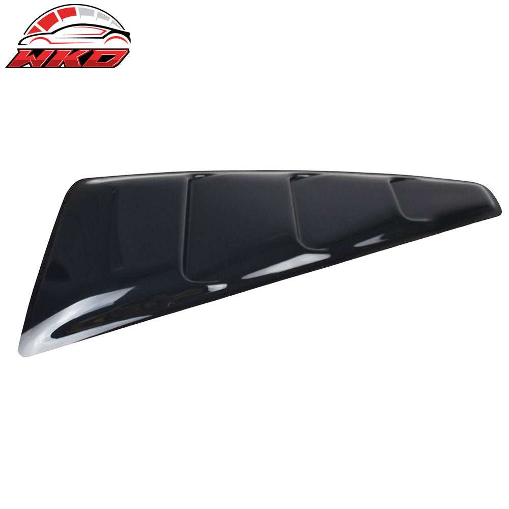 Fits 05-14 Ford Mustang Coupe Side Quarter Window Louver Vent Translucent Smoked