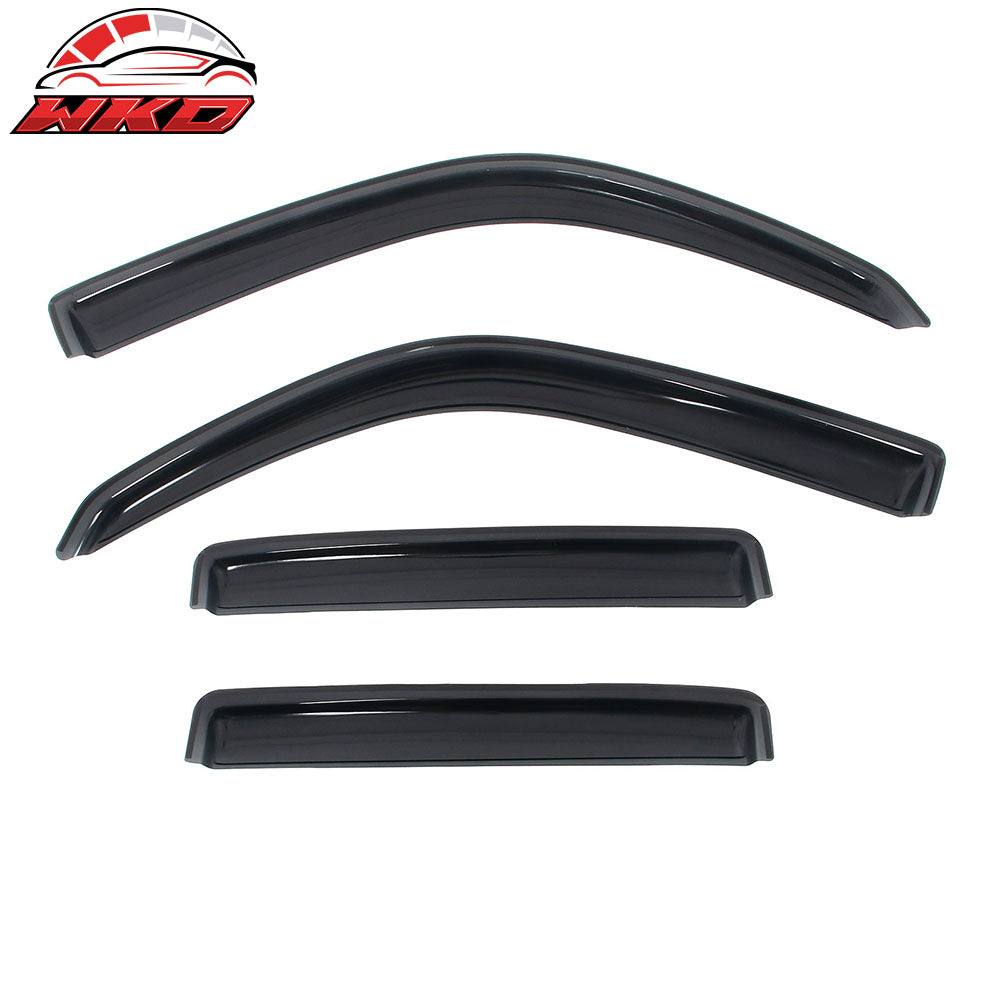 Fits 96-02 Toyota 4Runner Side Window Visor Somke Acrylic Deflectors- In-Channel