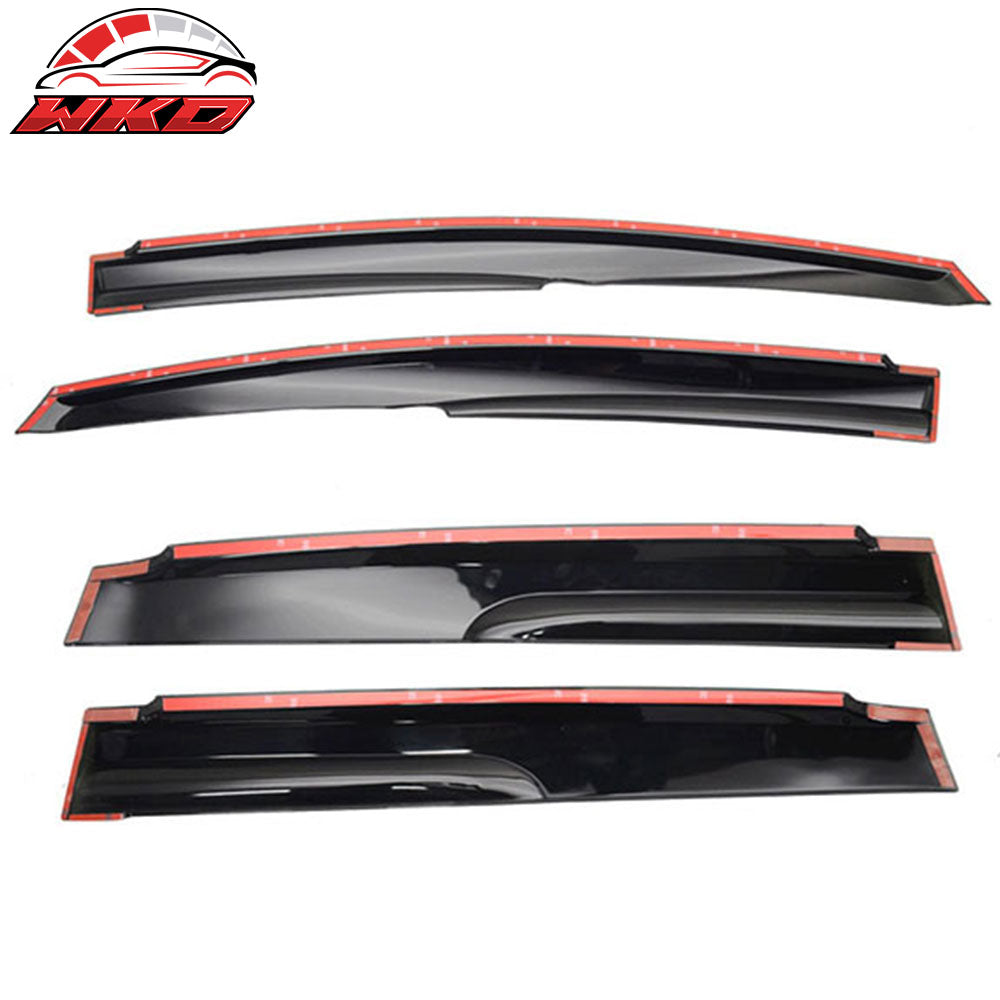 Fits 09-13 Honda Fit 2nd Gen Mugen Style JDM Smoke Window Visor ABS Rain Shade
