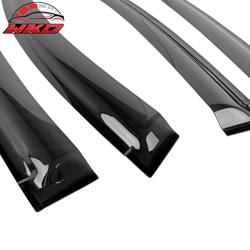 Fits 22-25 Subaru WRX 5th Window Visors Sun Rain Vent Guards Deflectors Tape-On