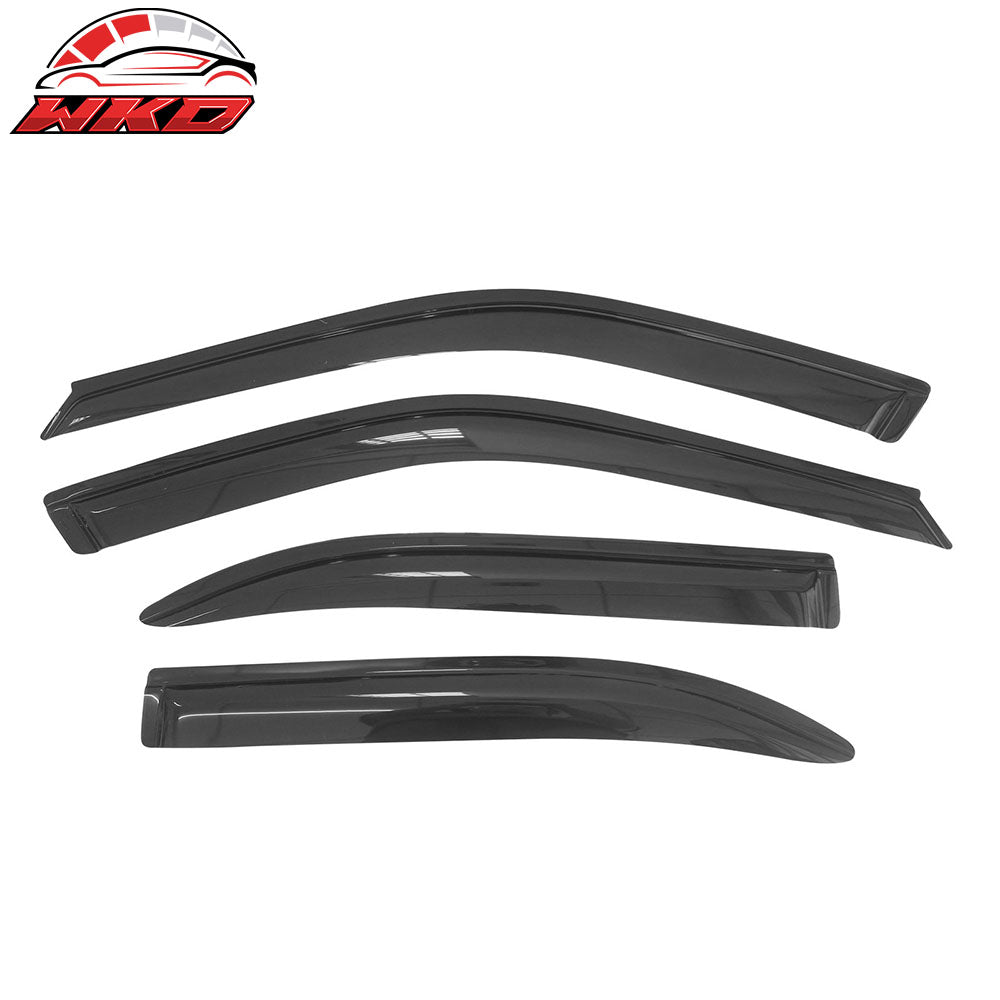 Fits 99-00 Honda Civic Mugen Style Front Bumper Lip Spoiler + Window Visor Guard