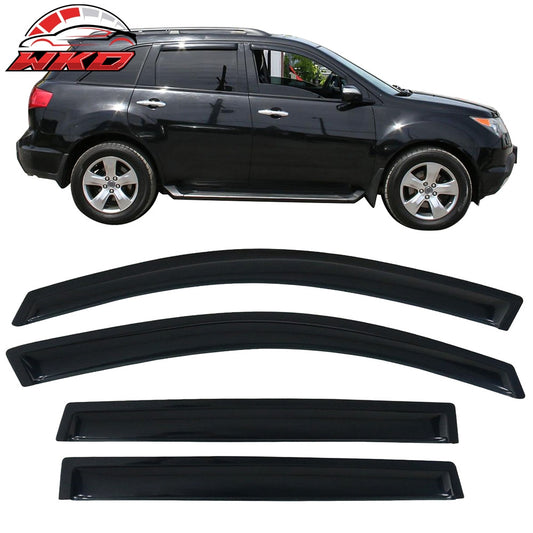 Wholesale 2007-2013 Acura MDX Visor Windows Rain Guard Acrylic Slim Style Smoke 每 Bulk Orders & Dealer Pricing Available