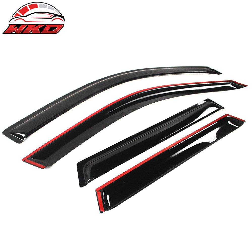 Fits 00-06 BMW E53 X5 Window Visors Acrylic Vent Sun Shade Rain Guard 4PC Set