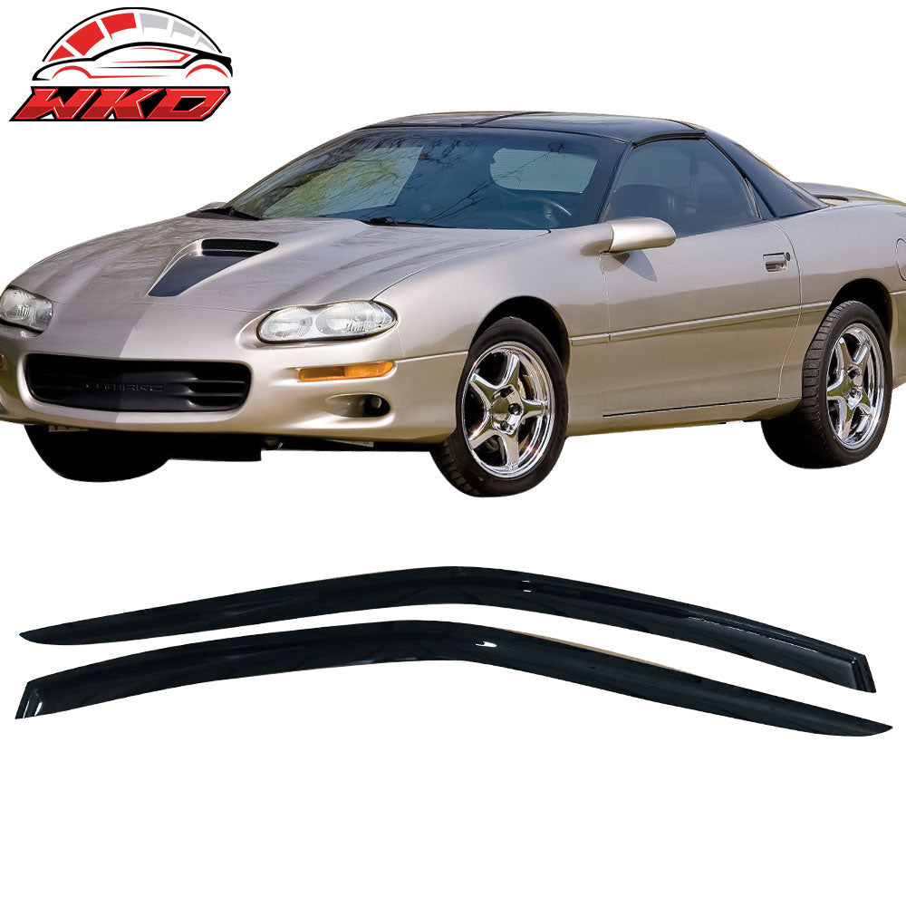 Fits 93-02 Chevy Camaro Pontiac Firebird Acrylic Window Visors 2Pc Set