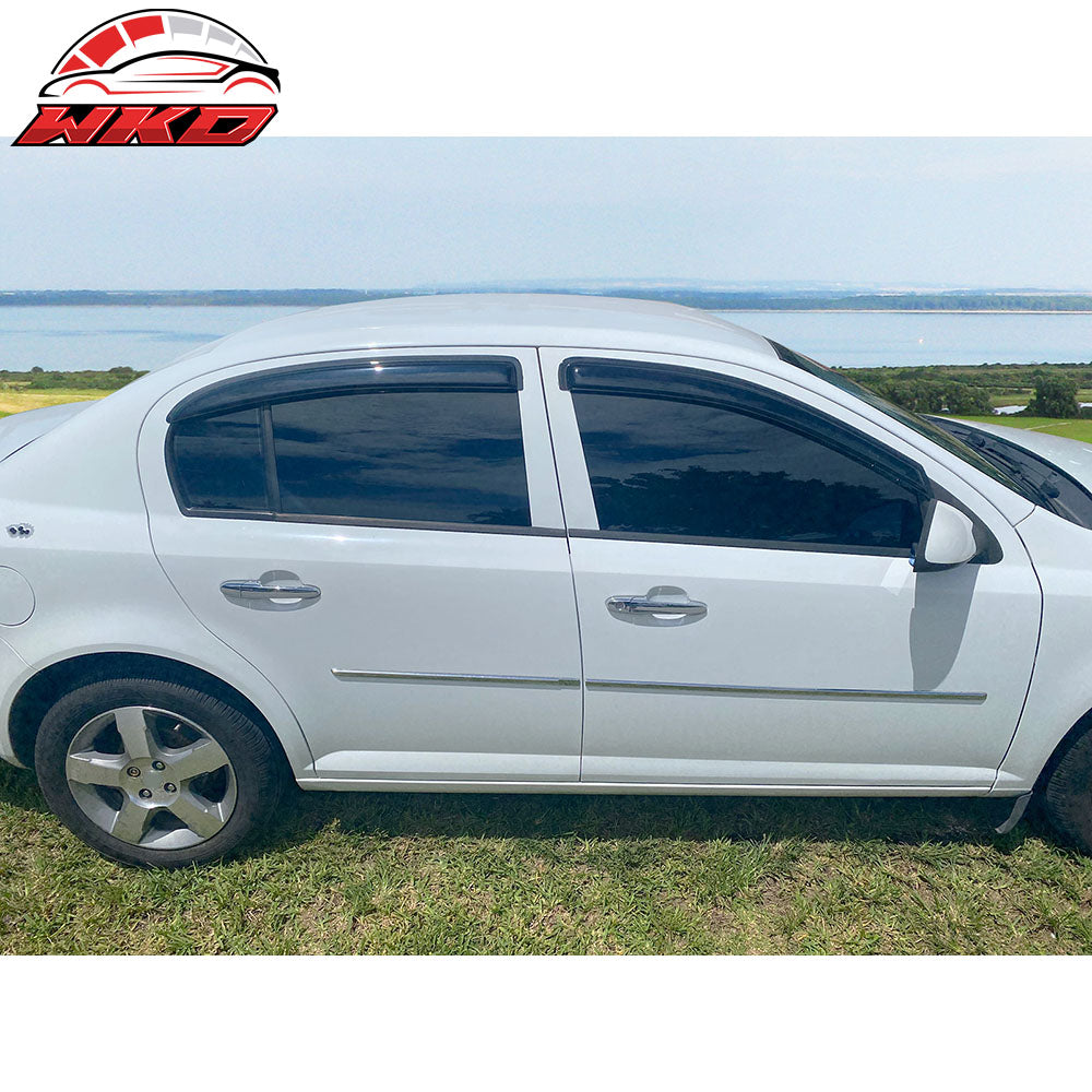 Fits 05-10 Chevy Cobalt Sedan Acrylic Window Visors Sun Guard Rain Deflector 4PC