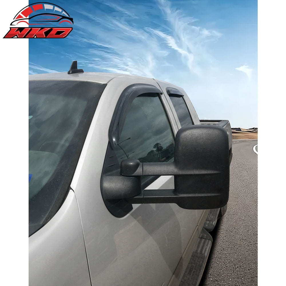 For 2007-2014 Chevy Silverado GMC Sierra Extended Cab Window Visors Vent 4PCS