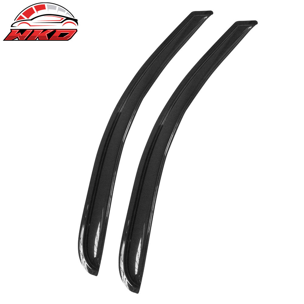 Fits 14-19 Chevy Silverado GMC Sierra Standard Cab Acrylic Window Visors 2Pc Set