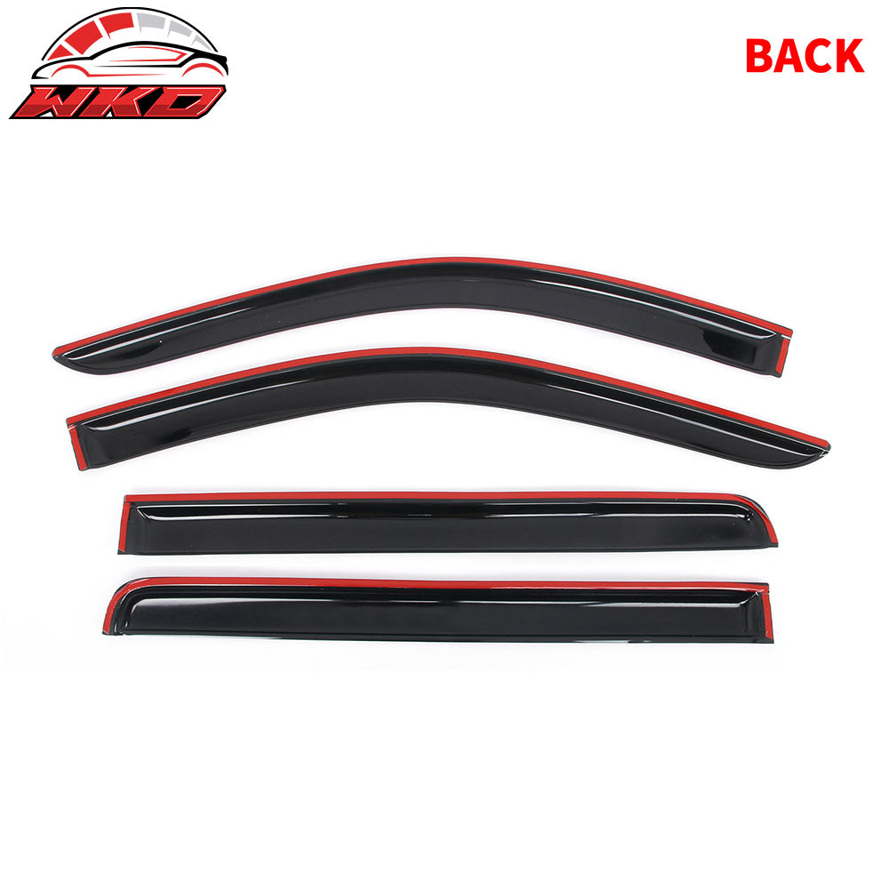 Fits 19-25 Chevy Silverado & GMC Sierra 1500 Crew Cab Tape on Window Visors Vent
