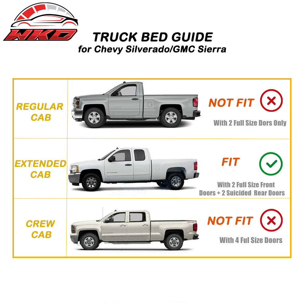 Fits 99-06 Chevy Silverado GMC Sierra Extended Cab Acrylic Window Visors 4Pc Set