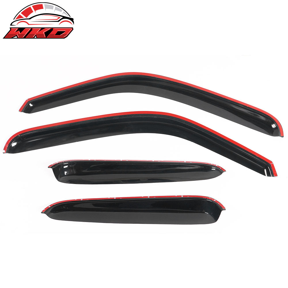 Fits 99-06 Chevy Silverado GMC Sierra Extended Cab Acrylic Window Visors 4Pc Set