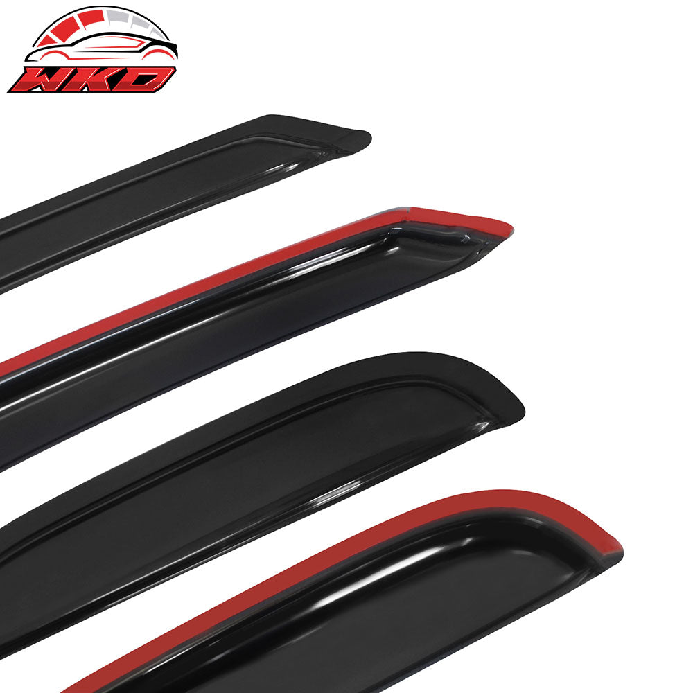 Fits 04-12 Chevy Colorado GMC Canyon Extended Cab Window Visors Acrylic 4Pc Set