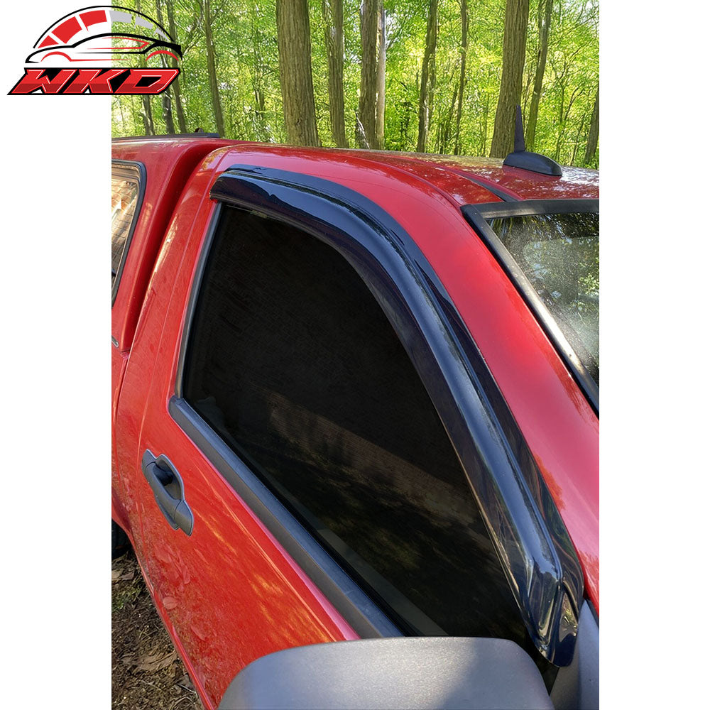Fits 04-12 Chevy Colorado & GMC Canyon Standard Cab Window Visors Air Deflector