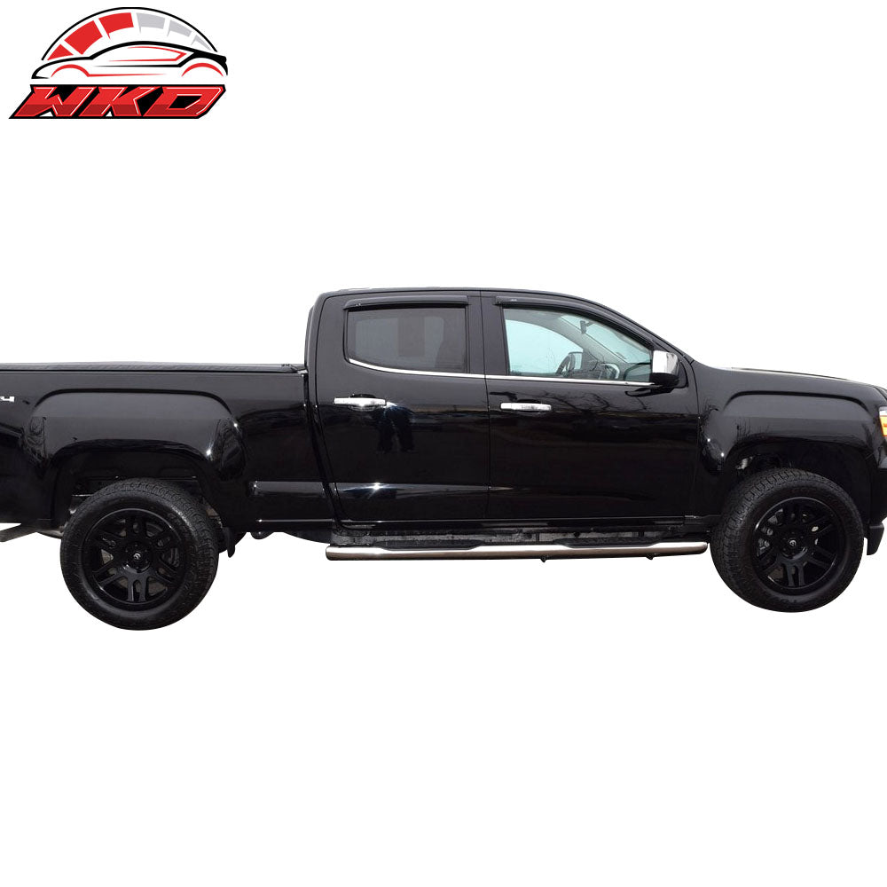 Fits 15-22 Chevy Colorado GMC Canyon Crew Cab Acrylic Window Visors 4Pc Set