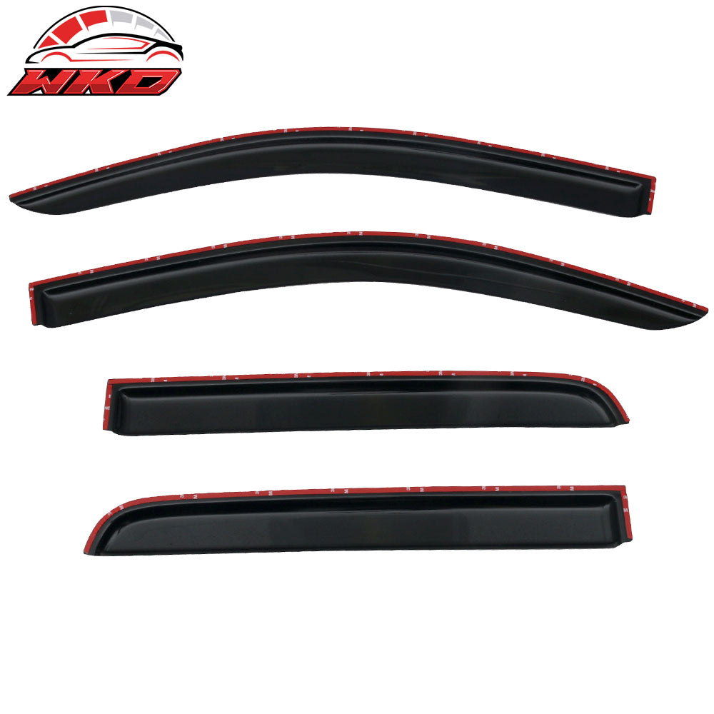 Fits 15-22 Chevy Colorado GMC Canyon Crew Cab Acrylic Window Visors 4Pc Set