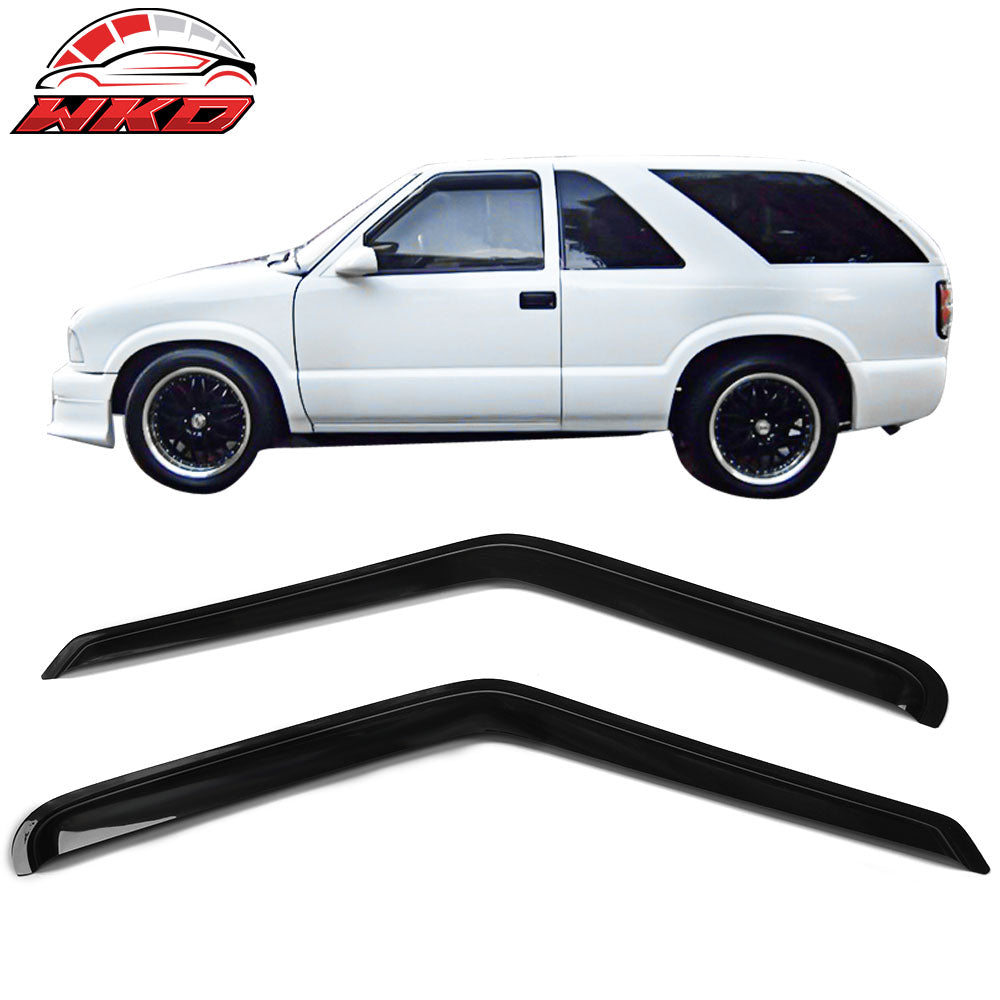 Fits 94-03 Chevrolet S10 GMC Sonoma Sun Rain Guard Vent Shade Window Visors