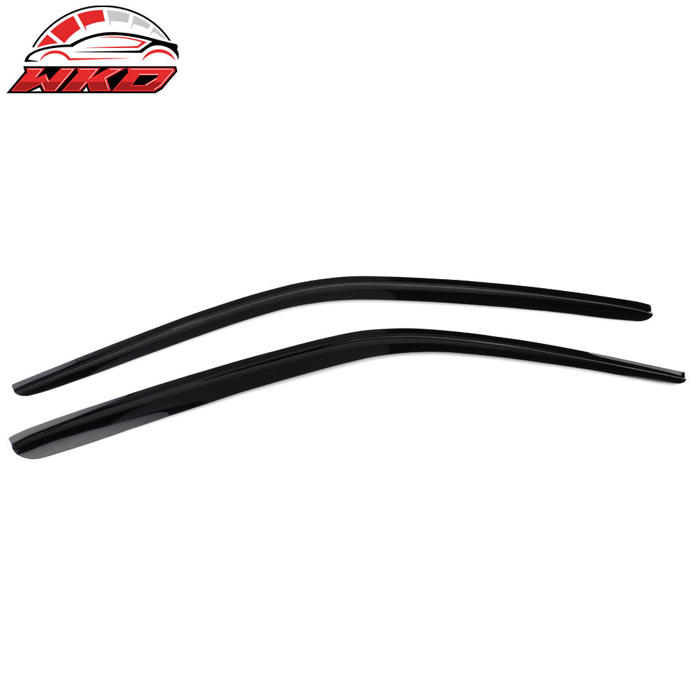Wholesale 2008-2024 Dodge Challenger Slim Style Tape On Acrylic Window Visor 2PC - Bulk Orders & Dealer Pricing Available