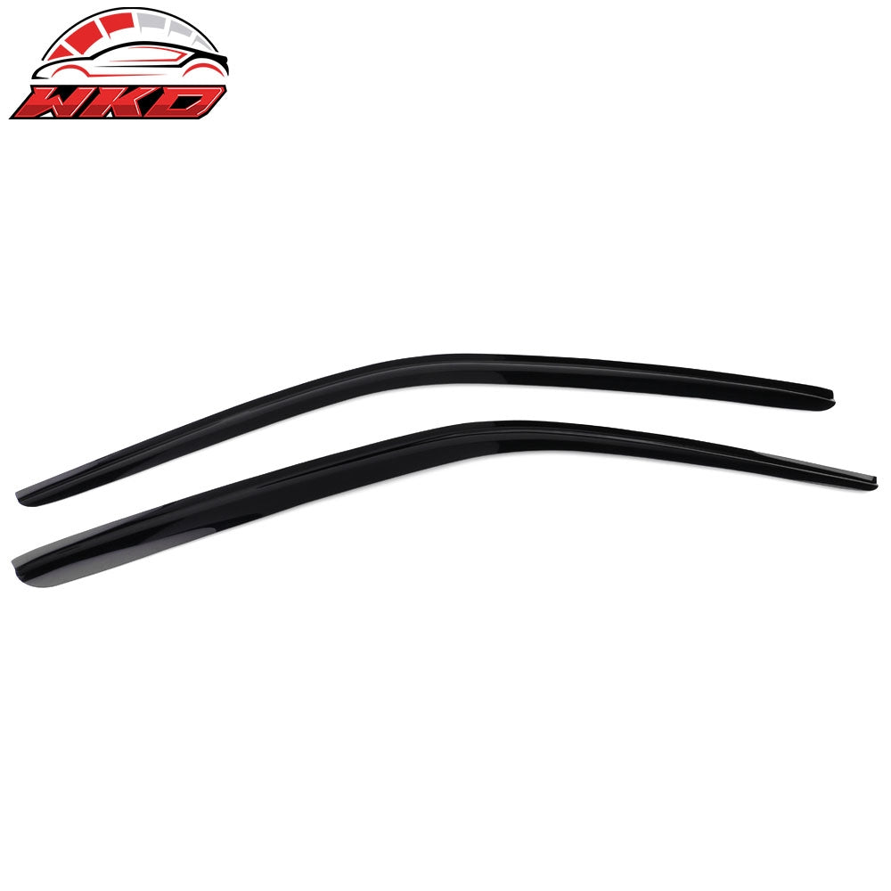 Wholesale 2008-2024 Dodge Challenger Slim Style Tape On Acrylic Window Visor 2PC 每 Bulk Orders & Dealer Pricing Available