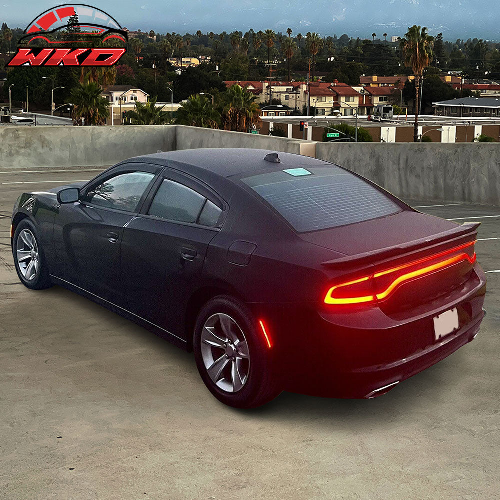 Fits 11-23 Dodge Charger Window Visors Acrylic Sun Guard Rain Deflector 4Pc Set