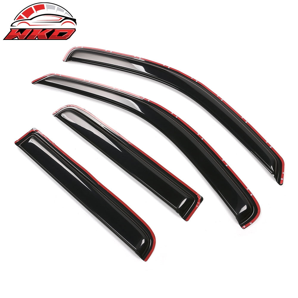 Fits 00-04 Dodge Dakota Crew Cab In Channel Window Visors Guards Acrylic 4PCS