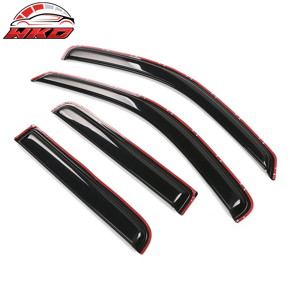 Fits 00-04 Dodge Dakota Crew Cab In Channel Window Visors Guards Acrylic 4PCS
