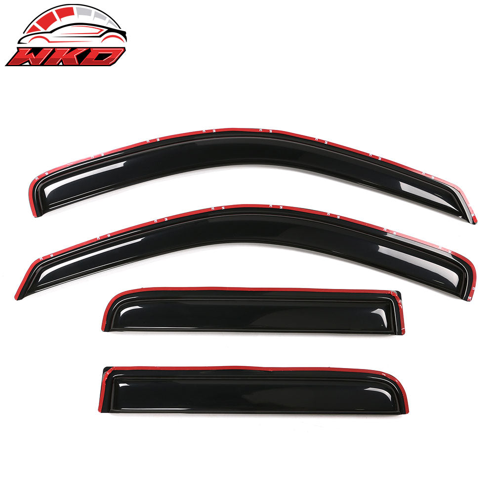 Fits 00-04 Dodge Dakota Crew Cab In Channel Window Visors Guards Acrylic 4PCS