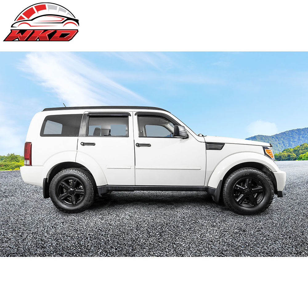 Fits 07-11 Dodge Nitro Window Visors Rain Guard Air Deflector Acrylic 4Pc Set