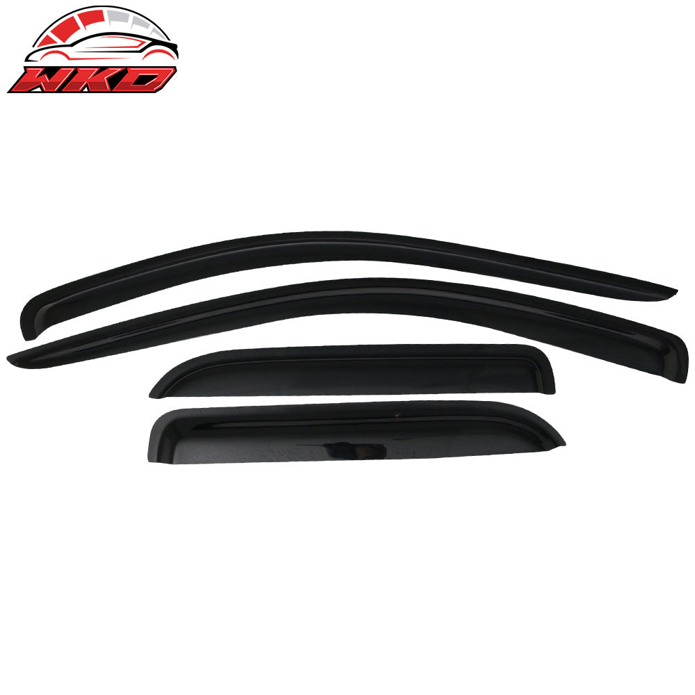 Fits 02-09 Dodge Ram 1500 2500 3500 Quad/Crew Cab Acrylic Window Visors 4PCS