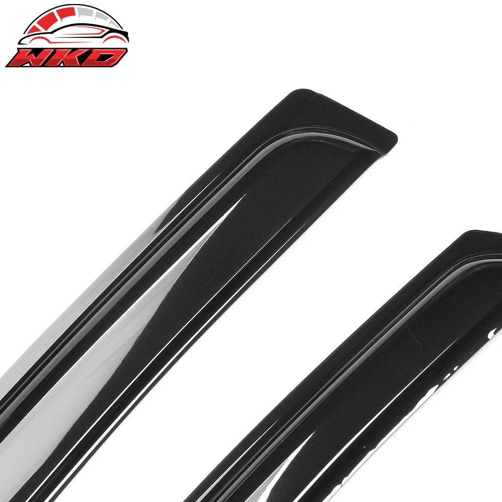 Fits 12-19 Fiat 500 2PCS Side Window Visors Sun Rain Vent Guard Shield Acrylic