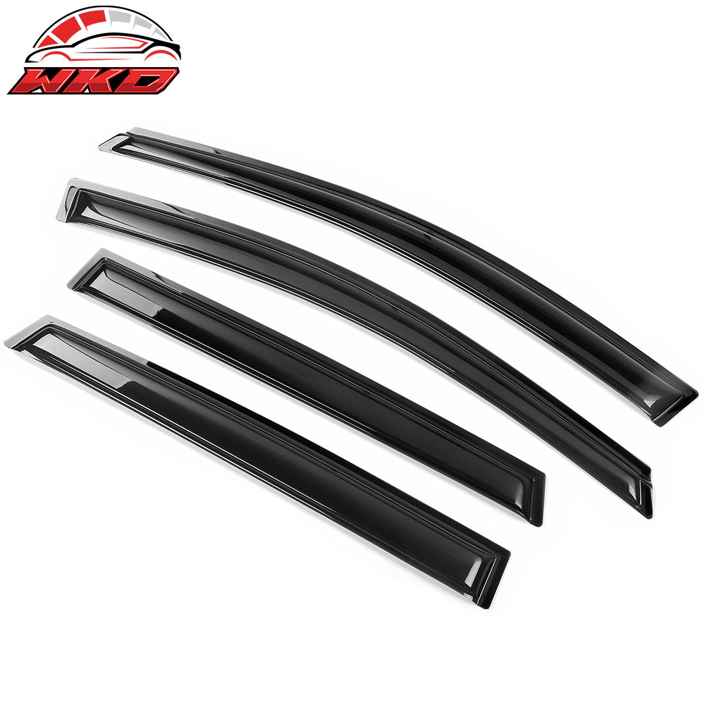 Fits 13-19 Ford Escape Acrylic 4PCS Window Visors Vent Rain Sun Guard Tape-On