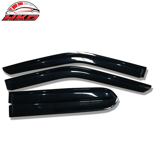 Wholesale 2015-2024 Ford F-Series Crew Cab Slim Style Window Visors Acrylic - Bulk Orders & Dealer Pricing Available