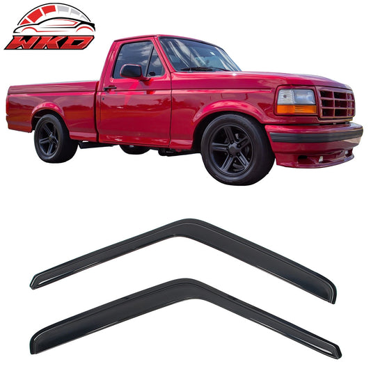 Wholesale 80-96 Ford F-150 F-250 F-350 Standard Cab Slim Style Window Visors Acrylic