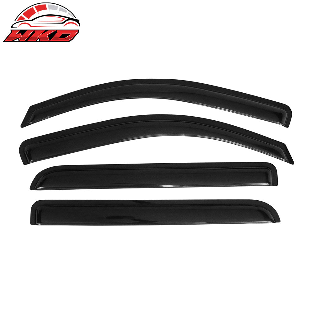 Fits 99-16 F250 F350 F450 F550 Super Duty Crew Cab Window Visor Vent Rain Guards