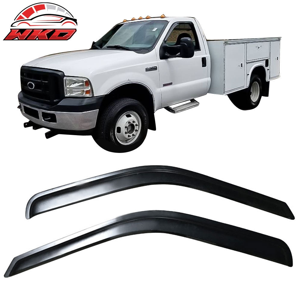 Wholesale 1999-2016 Ford F250-F550 Super Duty Standard Cab Tape On Window Visors 每 Bulk Orders & Dealer Pricing Available