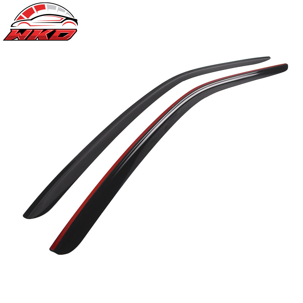 Fits 15-23 Ford Mustang Coupe Only Acrylic Window Visors Rain Guard Vent 2Pc Set