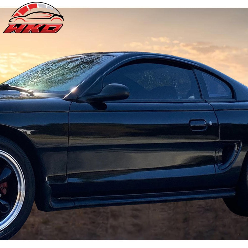 Fits 94-04 Ford Mustang Acrylic Window Visors Rain Guard Wind Deflector 2Pc Set