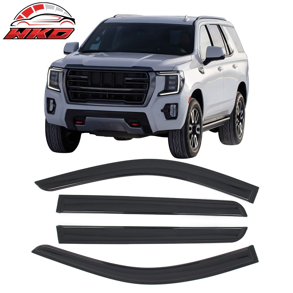 Fits 21-25 Chevy Tahoe & GMC Yukon Tape on Window Visors Vent Guards Deflectors