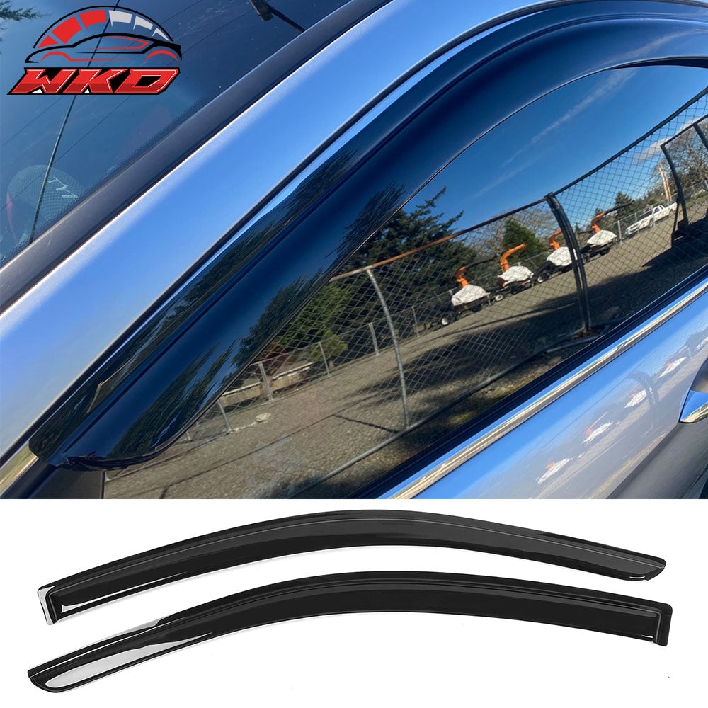 Fits 13-17 Honda Accord Coupe Acrylic Side Window Visors Sun Rain Guard 2Pc Set