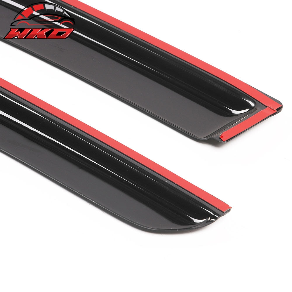 Fits 13-17 Honda Accord Coupe Acrylic Side Window Visors Sun Rain Guard 2Pc Set